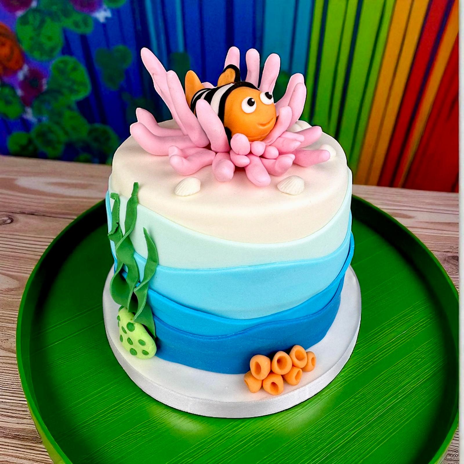 Under the sea themed cake