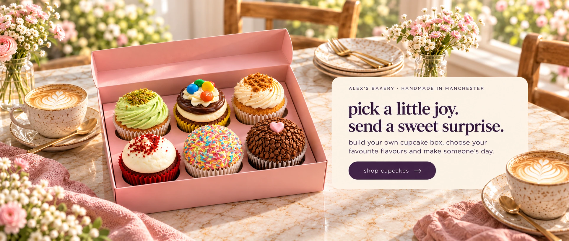 Alex’s Bakery cupcake gift box