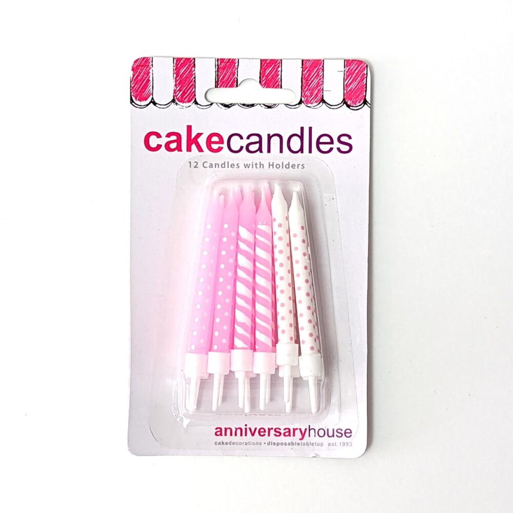 Alex's bakery Candles - Pink / Stripes
