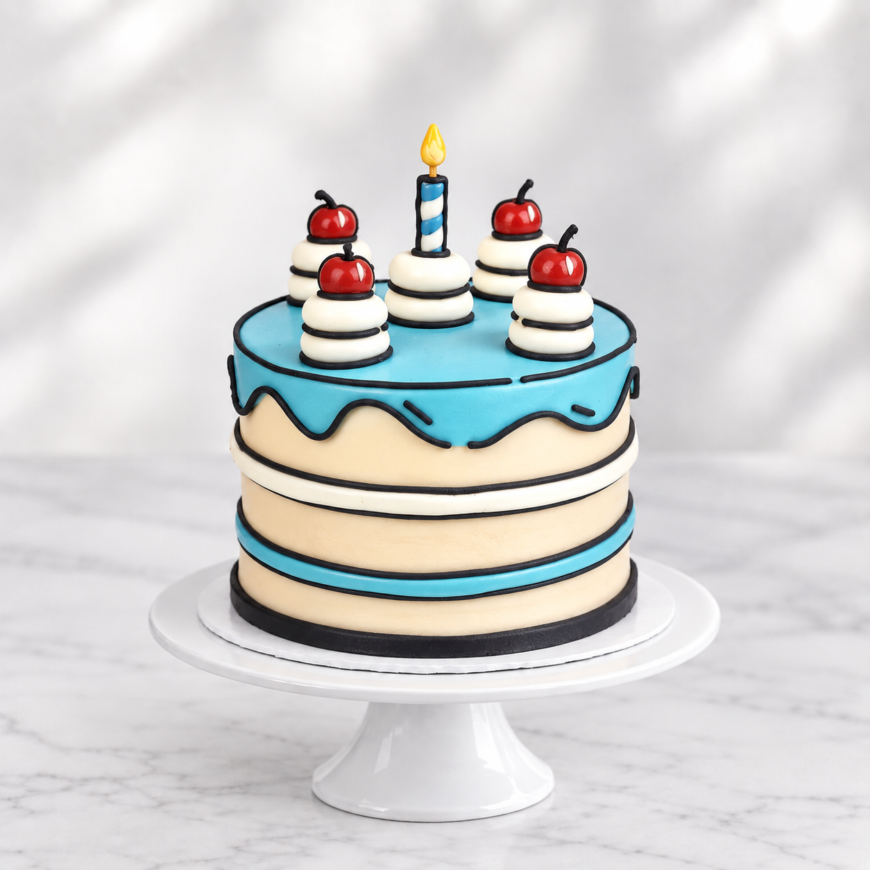 Comic Cake (2D cake) — Alex’s Bakery
