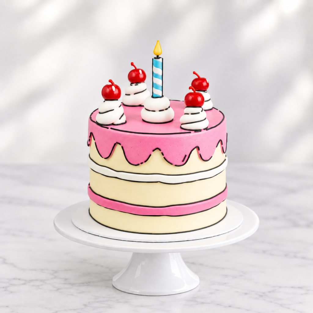 Comic Cake (2D cake)