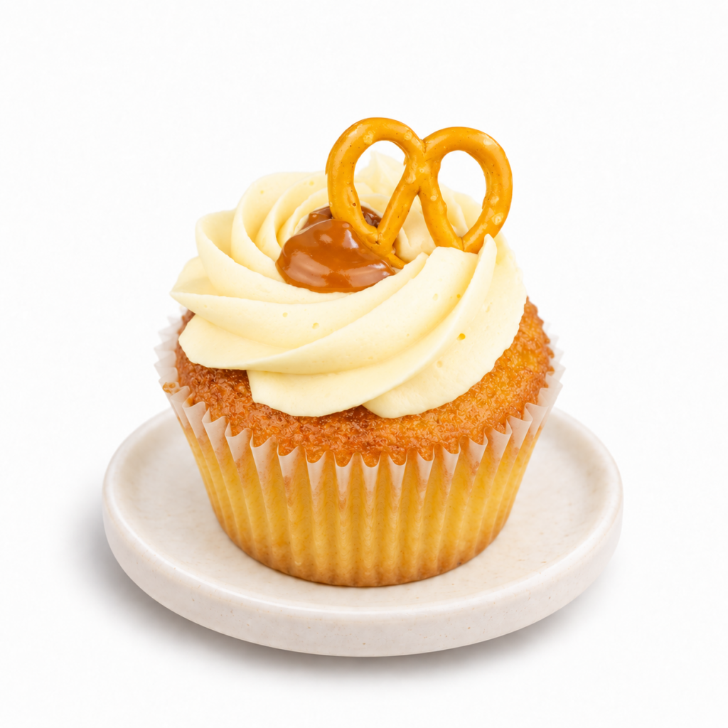Golden Caramel Cupcake