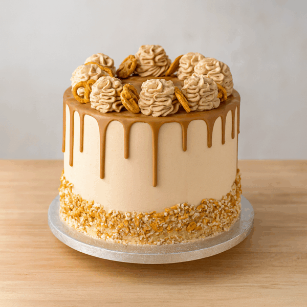 Salted Caramel Pretzel Cake