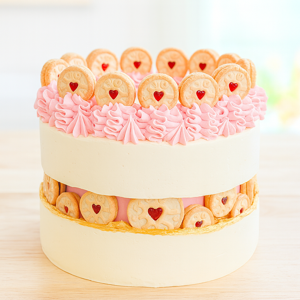 Jammie Dodger Fault Line Cake