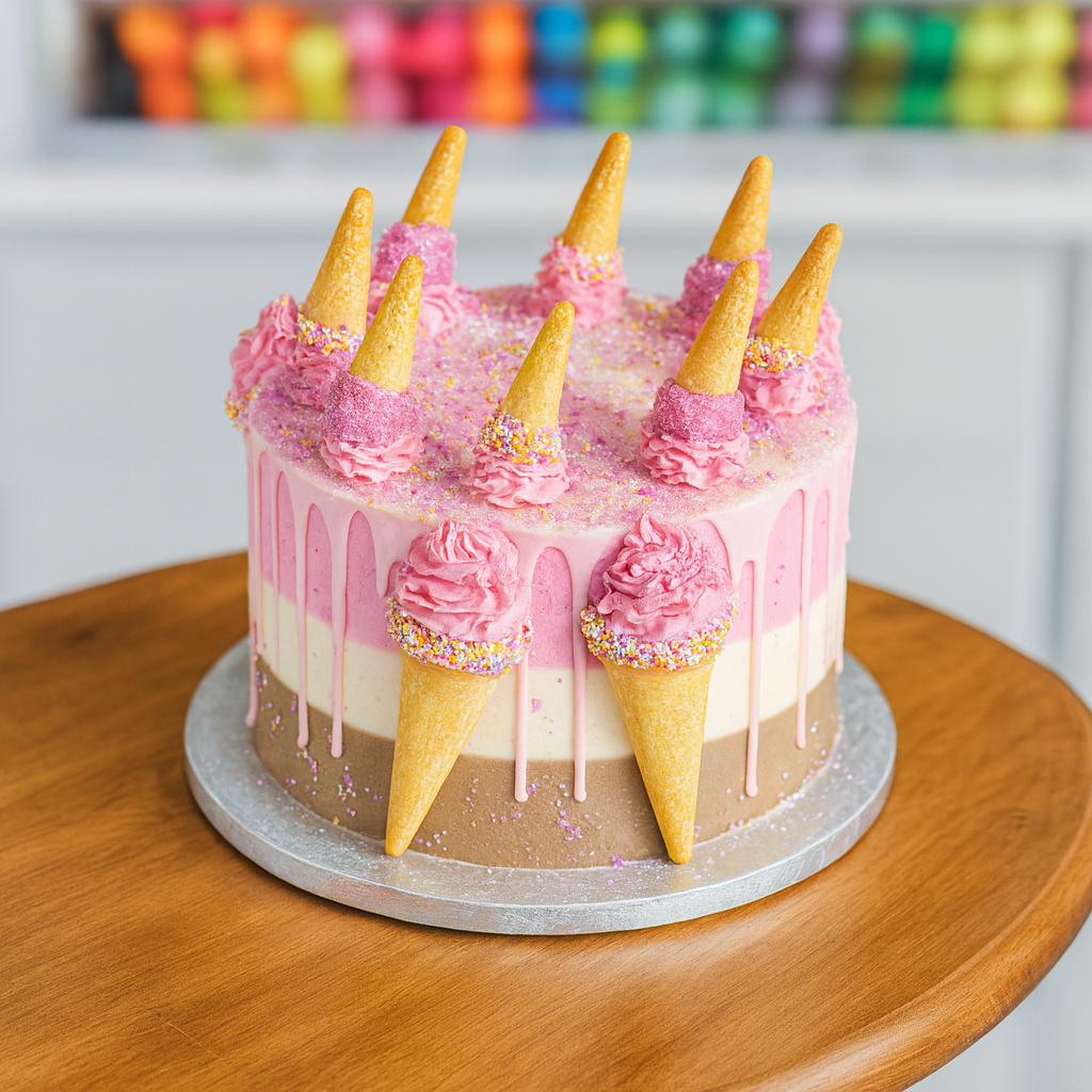 Neapolitan Style Cake