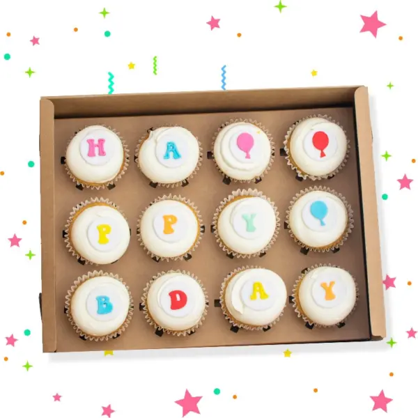 Happy Birthday Cupcakes - Gift Box