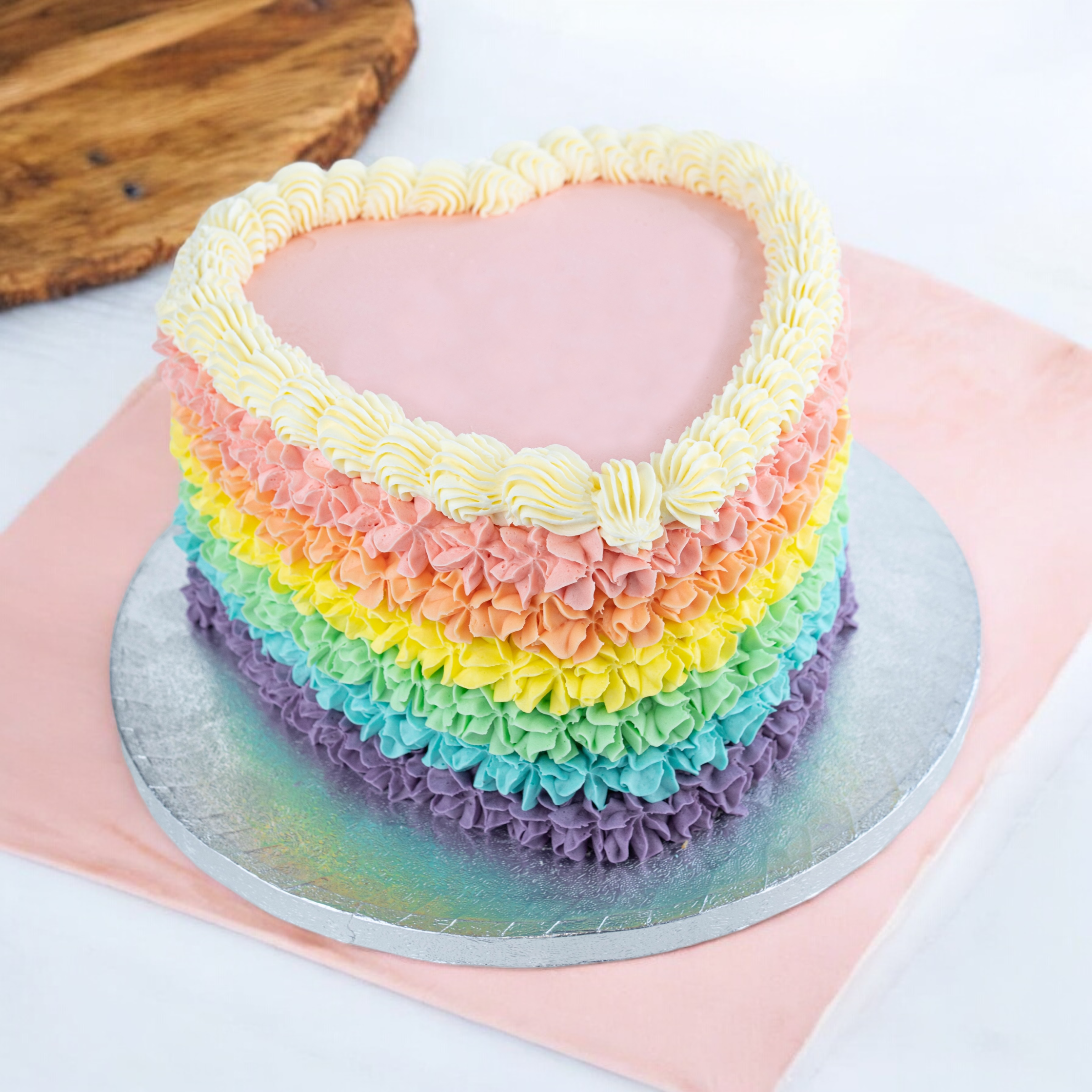 Heart Rainbow Cake - Image 2