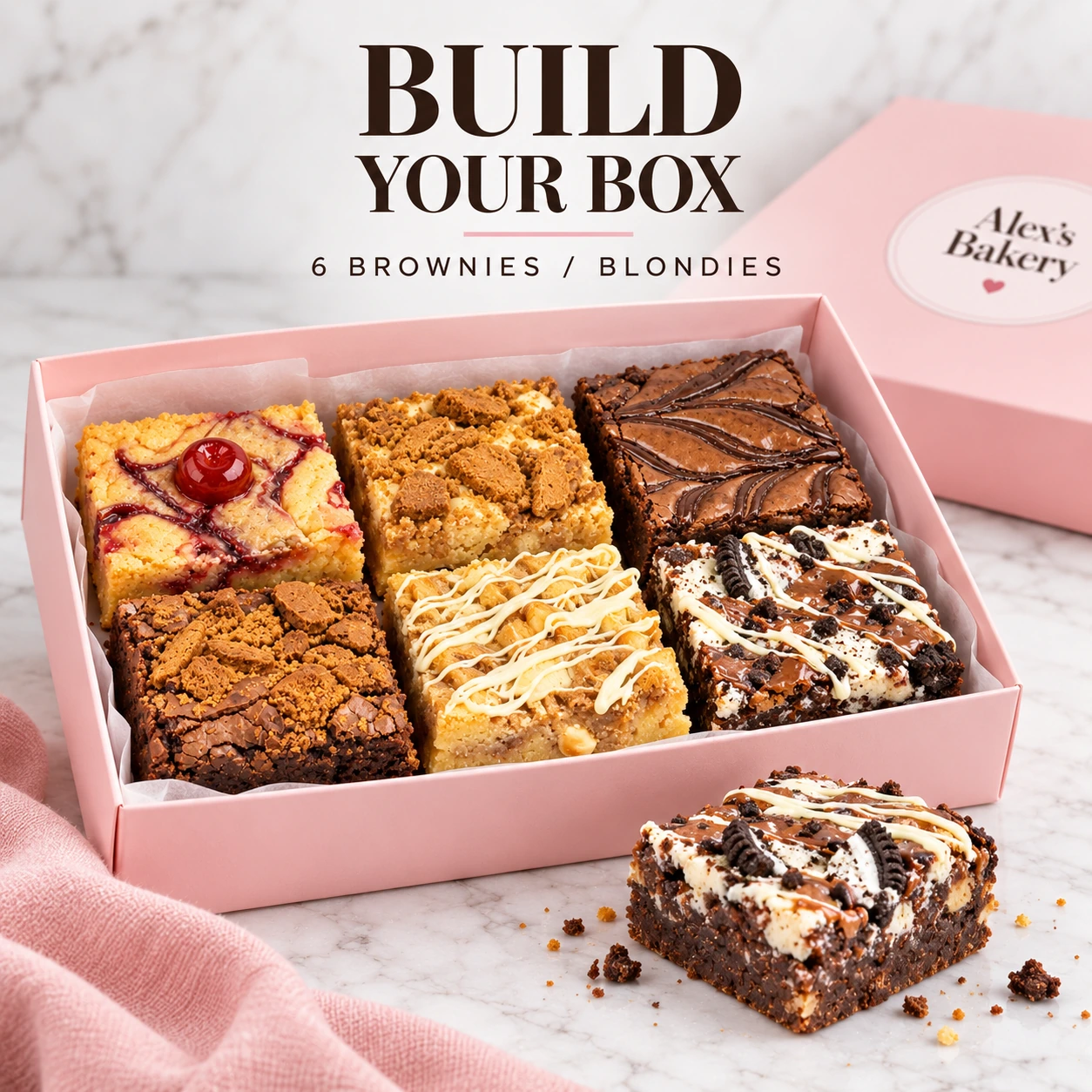 Build your Box - Mixed Blondies & Brownies