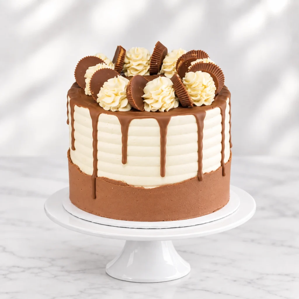 Choc & Peanut Butter (Reese's) Cake
